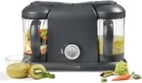 Babycook Duo - 4-in-1 Babyrobot - Mixer-Koker - Snel Stomen - 15 Min - Voedseldiversificatie - Kleine Zelfgemaakte Babypotten - XXL-Inhoud 2200 Ml - Donkergrijs