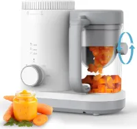 JB® Babycook - Stoomkoker - Babyvoedingmaker - Baby Blender - Flessenwarmer - Baby Stomer En Blender - Baby Food Maker - Baby Stomer - Met Automatische Uitschakeling - Multifunctionele Babyvoedselmake