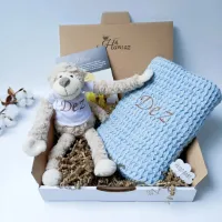 Babydeken | 100% katoen | wiegdeken  met naam | extra zacht  85 x 105 cm | Pluis vrije deken | babydekentjes voor ledikant | voor meisjes - Voor jongens - babydeken voor kinderwagen - Kraamcadeau - Kr