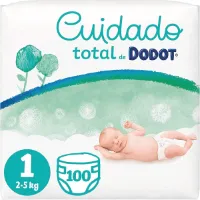 Babyluiers maat 1 (2-5 kg), 100 luiers, zachte huidbescherming met plantaardige ingrediënten
