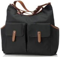 Babymel Luiertas Frankie 34x37x16cm - Zwart