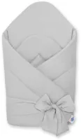 Babynest met versteviging met strik - grijs