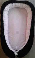 Babynestje (zwart/wit/rose)