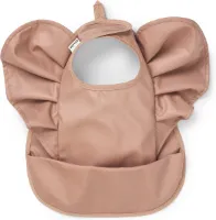 Babyslabbetje met opvangbak, afwasbaar, Scandinavisch design, waterdicht, Soft Terracotta