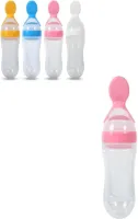 Babyvoedingsfles 90 ml siliconen - BPA-vrij - Zuigelingen - Pasgeboren - Peuter - Knijp-stijl - Granen - Rijst - Fruitvoederdispenser - Lepel - Hygiënische Hoes - Kinderziektes .