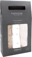 Bamboom Hydrofieldoek - 3 Stuks - 75 x 75 cm - Fishes/Brasilian Sand/Off White