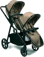 Baninni Luiz XL Duo Kinderwagen Taupe – Innovatieve Oplossing met Extra Ruime, Convertibele Zitjes van Geboorte tot 22 kg
