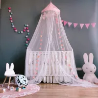 Bedluifel muggennet gordijn voor baby