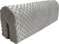Bedrandbescherming voor kinderbedden, bedrailbekleding bumper - anti-botsing | Verhoogde hoogte | Valpreventie, eenvoudige installatie Veiligheid Universele pasvorm (grijs, 70 cm)