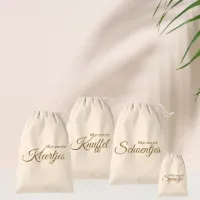 Bewaarzakken set 4- delig | mijn eerste kleertjes | mijn eerste schoentjes | mijn eerste knuffel | mijn eerste speentje | Herinneringen bewaren |