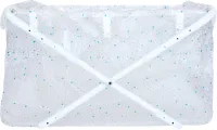 BiBaBad Premium Line Blue confettiprint 90 x 90 cm. Maak van je douche een kinderbad!
