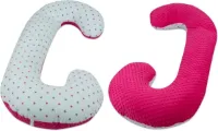 Body pillow - 240 cm - minky dot en sterretjes - roze