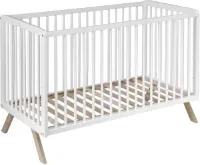 Cabino Baby bed Teresa met Verstelbare bodem Wit 60 x 120 cm