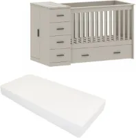 Born Lucky ® Combi Ledikant Memphis Clay Met Matras