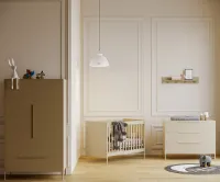 Cabino Complete Babykamer Belmond 3-Delig Babybed, Commode & Kledingkast - Clay