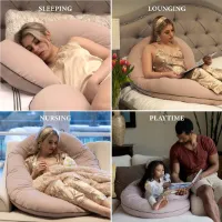 Borstvoedingskussen,zijslaapkussen, Katoen -pregnancy pillow, support pillow