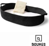 Boumes Aankleedkussen zwart 70 x 42 x 15cm - Verschoonkussen - Luiermand - Verschoningsmand - Mozesmand - Aankleedmand