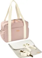 Béaba Paris Luiertas - Trendy & Unisex Verzorgingstas - 16L - Incl. Verzorgingsmatje & Koelvak - Roze