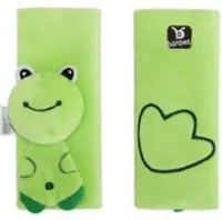 CHPN - Gordelkussen - Gordel kussentje - Zachte Autogordel - Gordelcover - Groen - Covers voor Kinderen - Vakantie - Autovakantie - Autogordel - Autogordelaccessoire