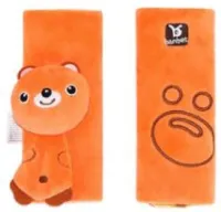 CHPN - Gordelkussen - Gordel kussentje - Zachte Autogordel - Oranje - Gordelcover - Covers voor Kinderen - Vakantie - Autovakantie - Autogordel - Autogordelaccessoire