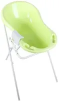 CRLYN® Baby Badje met standaard - Inklapbaar Bad - Zitbad - Bath Bucket - Groen en Wit