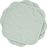 Spuugdoekjes set van drie - dusty green