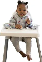 Catch Waterdichte Slabbetjes - Bevestiging aan kinderstoel - Geen kieren - Slabbetje met lange mouwen voor zelfstandig eten baby - Rapley methode - BLW
