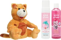 Cherry Belly Kersenpitknuffel Kat & Kids Stuff Bad Roze - Kids Stuff Bubble Bath Sparkling - Kids Stuff Hair & Body Wash Wacky Whip - Cherry Belly Warmteknuffel Kat
