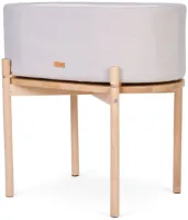Childhome Linnen Wieg – 80x46x80 cm – Beige – 3-in-1: Wieg, Kindertafel & Opbergdoos