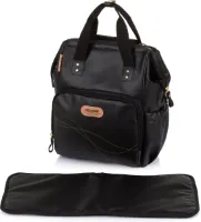 Rugzak Chipolino Diaper Black Leather