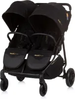 Chipolino Top Stars Duo Kinderwagen - Ebony - Verstelbare rugleuning, voetensteun en zonnekap - Inclusief verzorgingstas, 2 beenkappen en ruime boodschapp