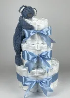Chouette-Chouette | Luiertaart Jongen | Kraamcadeau | Geboorte Jongen | Babyshower | Tuttle Happy Koala Blauw