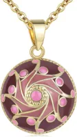 Clariz zwangerschapsbel roze paars goud