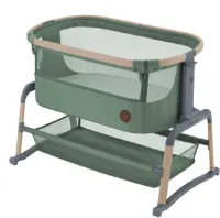 Co-Sleeper Baby Wieg met Schommelmodus en Verstelbare Hoogte - 0-6 maanden, Maximaal 9 kg