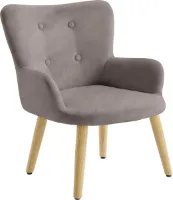 Coco|Fauteuil voor Kinderen in Grijze Microvezel