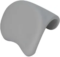 Comfortabele hoofdsteun voor opblaasbare spa - wit - PU - 14,5 x 22,5 x 25,5 cm