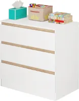 Commode/Ladekast voor Baby - Verzorgingstafel - Kasten - Babykamer, Badkamer - Wit, 78 x 80 x 48 cm