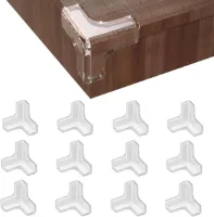 Corner and Edge Protection Pack of 12 or 24 for Child Safety - BPA Free, Strong Grip, Easy to Use - Furniture Baby and Child Safety Type 3