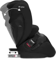 Cybex pallas B i-fix - autostoel 76cm - 150cm (groep 1-2-3) - isize - Volcano Black