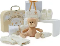 DailySupplies® Kraammand - Geboortemand - Kraamcadeau Meisje of Jongen - Wit