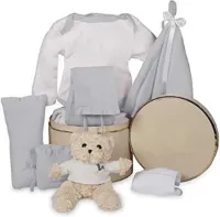 DailySupplies® Kraammand - Geboortemand - Kraamcadeau Meisje of Jongen - Wit
