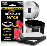 Deodorizer Patch voor Vuilnisbak en Luiers | Organische Geurverdrijver | 4 Maanden Voorraad