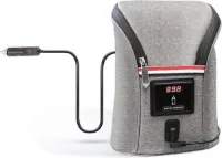 DrPhone FWT1 Draagbare Flessen Verwarmer – Baby Flessenverwarmer – Kan Worden Verwarmd Tot 40 graden – twee flessen tegelijkertijd - Grijs