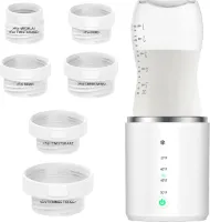 Draagbare Flessenwarmer voor onderweg - Dubbel Levensbestendig - Snelle Verwarming met Temperatuurregeling - USB Opladen - Geschikt voor de meeste Babyflessen