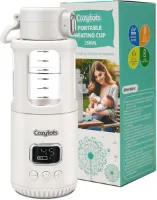 Draagbare draadloze flessenwarmer voor babyvoeding - 350 ml, USB-thermoskan met instelbare temperatuur