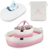 Draagbare luiertafel voor pasgeborenen - Waterdicht, Opvouwbaar en Zacht Katoen