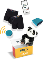 Dryly Plaswekker tegen Bedplassen voor Jongens - Zindelijkheidstraining incl. App - Zender met Trilfunctie - Star Pakket - Maat 134/140