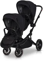 Duo kinderwagen- zwart – enkel met buggystoelen
