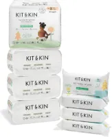 Duurzame Hypoallergene Luiers en Waterdoekjes | Starter Pack Maat 3 | 128 Luiers en 240 Biologisch Afbreekbare Doekjes