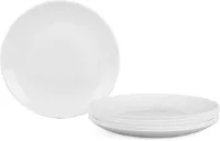 Elegante Plate Set - Minimalistisch - Set van 6 - Opaal Glas - 26.67cm
